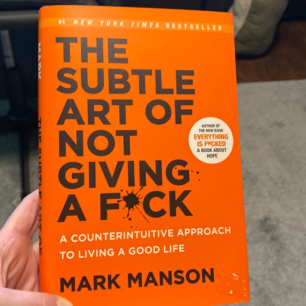 Mark Manson The Subtle Art of Not Giving a F*#K Book EUC